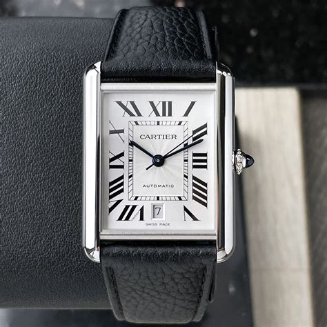 cartier medium tank watch|cartier tank watch men's.